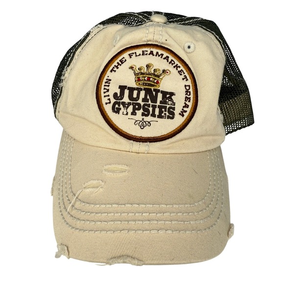 Junk Gypsy Trucker Hat Distressed Mesh Cap Flea Market Dream Adjustable HGTV - Picture 4 of 8